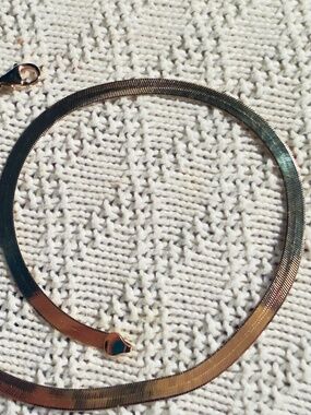 Unisex Italian Bronze 18” Flat Mesh Necklace  MAKE AN OFFER!